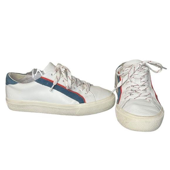 MADEWELL Sidewalk Low-Top Sneakers in Leather and Suede Women’s Size 7.5 - Picture 3 of 9